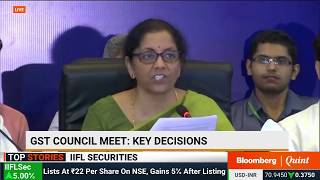 Finance Minister Nirmala Sitharaman Addresses The Media After GST Council Meeting