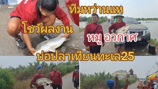 โชว์ผลงาน#ทีมงานหว่านหมูอวกาศ บ่อปลาเทียนทะเล25(26กุมภาพันธ์2568)