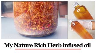 I infused four herbs to get an amazing oil- Easy and Natural