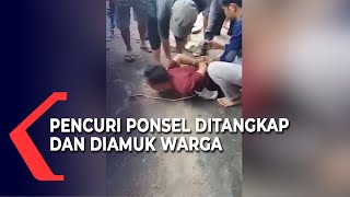 Pencuri Ponsel Nyaris Diamuk Warga