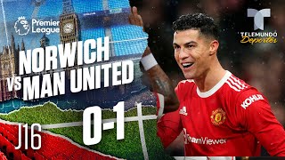 Highlights & Goals | Norwich City vs. Man. United 0-1 | Premier League | Telemundo Deportes