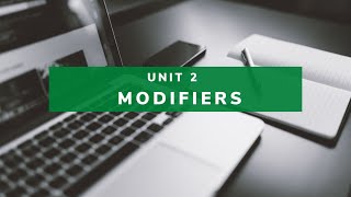 Modifiers in Java : Java tutorial