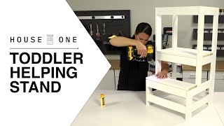 How to Make a DIY Toddler Helping Stand | House One | This Old House