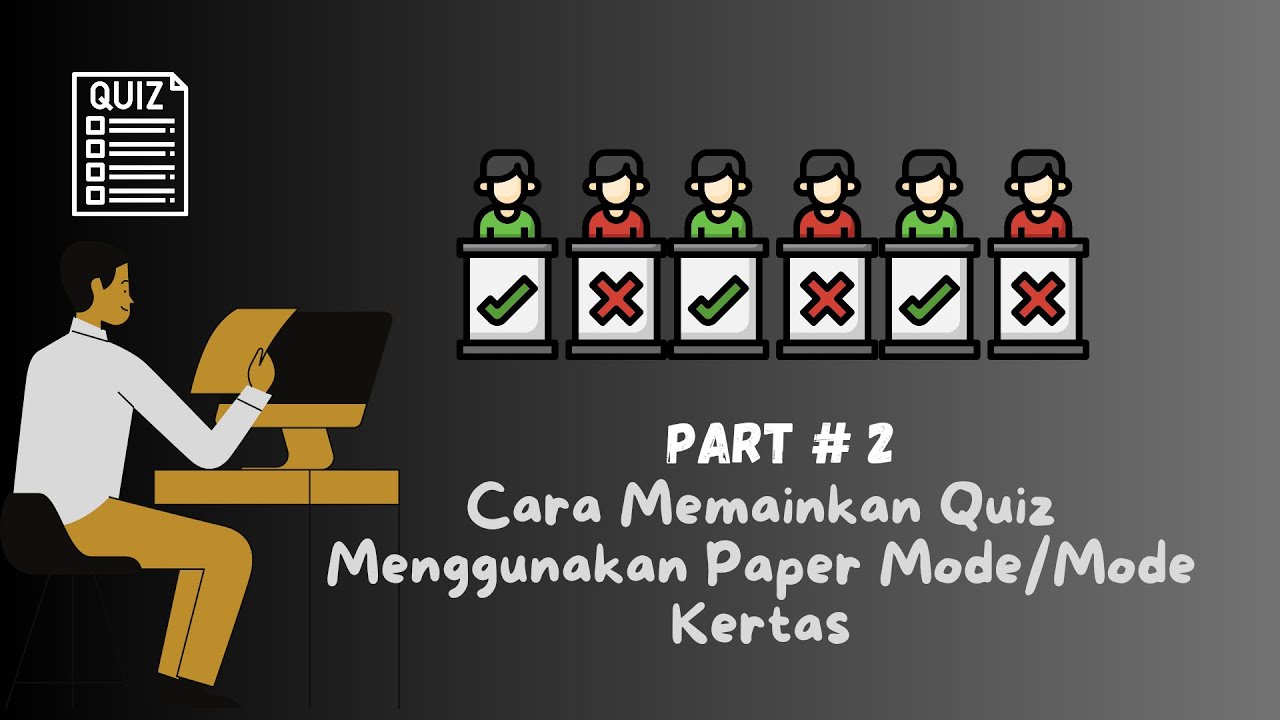 Cara Memainkan QUIZIZZ Menggunakan Mode Kertas Atau Paper Mode Part #2 ...