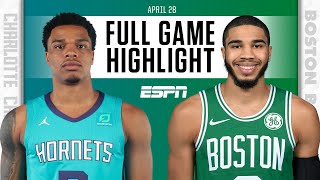 Charlotte Hornets at Boston Celtics | Full Game Highlights