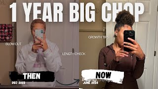 1 YEAR BIG CHOP UPDATE 4C HAIR + HOW I GREW MY NATURAL HAIR!