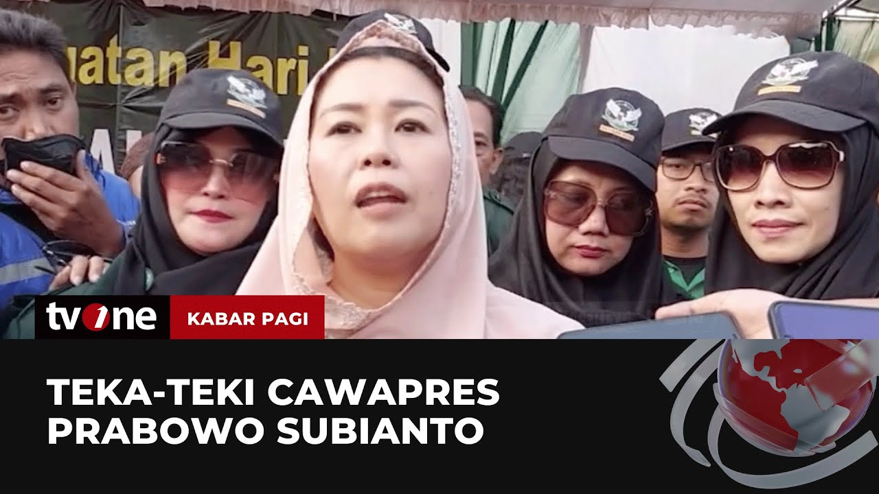 Teka-teki Cawapres Prabowo Subianto Di Pilpres 2024 | Kabar Pagi TvOne ...