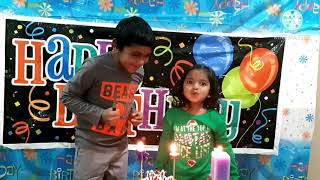 Happy birthday song, Sister having fun... సరదాగా గా... ఖుషి గా... చెల్లి పుట్టినరోజు చేస్తున్న అన్న.