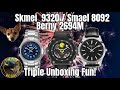 Skmei 9320 / Smael 8092 / Berny 2694M Watch Triple Unboxing Fun