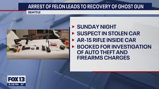 Arrest of felon in Seattle leads to recovery of a ghost gun | FOX 13 Seattle