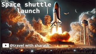 space shuttle launch with extreme audio🚀💥😱 #space #nasa #isro #rocketlaunch #Viralvideo