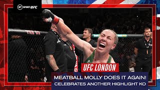 Meatball Molly McCann does it again! She celebrates another highlight knockout! | UFC London
