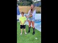 7 year old gets interviewed by his *crush* 😱 shorts