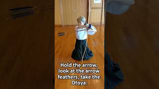 Here is a video on how to do Yatsugae in Kyudo.