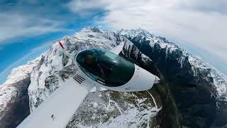 Phoenix Motorglider in the Swiss Alps