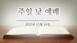 2022년 12월 18일 반석교회_이보다 더 큰일을 보리라(주일낮예배, 이경섭 목사)