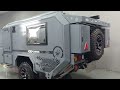 Ready to ship grey color njstar explore trailer with high stength smooth A frame top quality camper