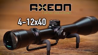 4-12X40 Axeon Optics Ultralight Hunting Rifle Scope Lifetime Warranty