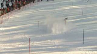 Skiing wipe outs in Zagreb