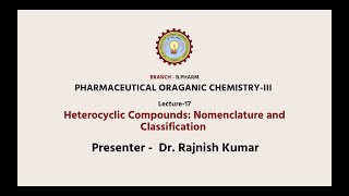 Pharmaceutical Organic Chemistry III | AKTU Digital Education