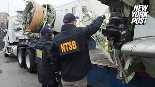 NTSB examines wreckage of deadly midair collision between American Airlines flight \u0026 Army helicopter