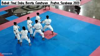 Final Kempo Embu Beregu Campuran Prapon Surabaya #kempo #prapon #prapon2023 #shorinjikempo #perkemi