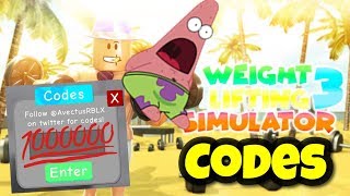All 4 New Weight Lifting Simulator Codes New Astro World Roblox - staclas guess that song for admin roblox