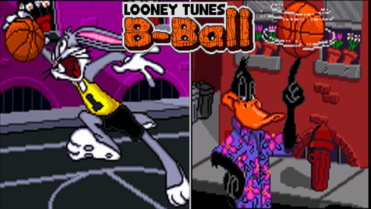 Looney Tunes B Ball Playing As Bugs Bunny & Daffy Duck - YouTube