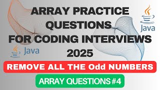 Remove Odd Numbers from an Array | Most Asked Java DSA Question