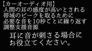 【調整支援音源】イコライジングの土台を作る音源 人間の耳が拾いやすい帯域のピークを一度叩いて土台を作ることで、耳に刺さりにくい仕上がりを目指すための音声です。