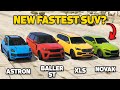 GTA 5 Online: ASTRON VS BALLER ST VS NOVAK VS XLS (WHICH IS FASTEST SUV?)