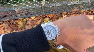 百力支￼戴地拖重遊舊地，人物地點依舊～Daytona 116520 Rolex White