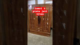 Rekomendasi lemari 3 pintu kayu jati harga 2 jtan.. WA. 081232969740 #lemari # lemari jepara