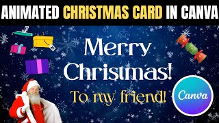 How to create an animated Christmas card in Canva | EASY Tutorial!