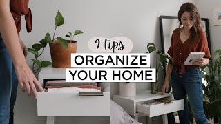Minimalist Home ORGANIZATION Tips | 9 Habits For A Clean + Organized Home