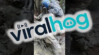 Dirt Bike Gets Stuck In The Mud || ViralHog