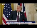 live l president trump uk pm starmer press conference