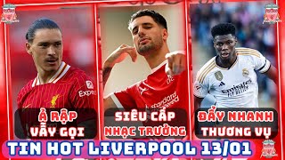 TIN LIVERPOOL 13/01: DOMINIK SIÊU CẤP NHẠC TRƯỞNG, ĐẨY NHANH THƯƠNG VỤ TCHOUAMENI, NHẮM SEMENYO