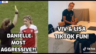 DANIELLE VAN DE DONK MOST AGGRESSIVE?! VIV AND LISA TIKTOK | REACTION