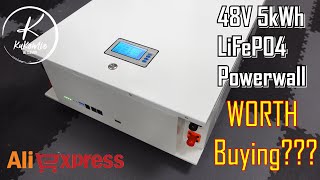 WORTH Buying? Cheapest Powerwall battery 48v 100Ah from Alliexpres. just €0.30 per Wh. Surprised me?