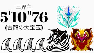 MHWI(PS5) キリン/クシャルダオラ/テオテスカトル 大剣×4 5'10\