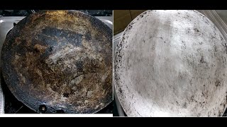 How to Clean Tawa in 1 minute | Easy Kitchen Tips| kitchen hacks| Easy kitchen Tips by kitchenTales