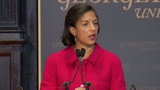 National Security Advisor Susan Rice Speaks at Georgetown