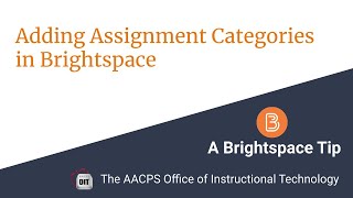 Assignment Categories