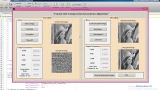 MATLAB code of image compression and Encryption using Fractal and AES respectively.
