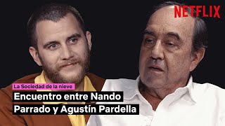 Nando Parrado, superviviente de los Andes y Agustín Pardella, actor | La Sociedad de la nieve