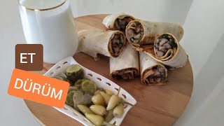 ET DÜRÜM NASIL YAPILIR - ET DÖNER TARİFİ - DÜRÜM SOSU NASIL YAPILIR- DÖNER SOSU