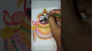 ଶ୍ରୀ ଜଗନ୍ନାଥଙ୍କ ନବାଂକ ବେଶ 🪷 Makar Sankranti special #jayjagannath #drawing #artistsudam #shorts