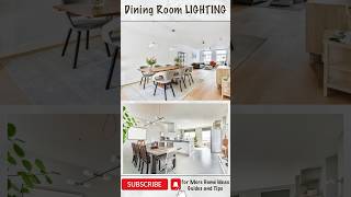 The impact of LIGHTING in your DINING ROOM #shorts