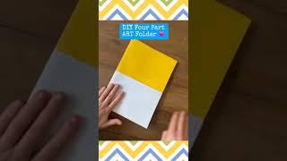 📂How to Make a DIY Four Part Art Pocket Folder #artsandcrafts